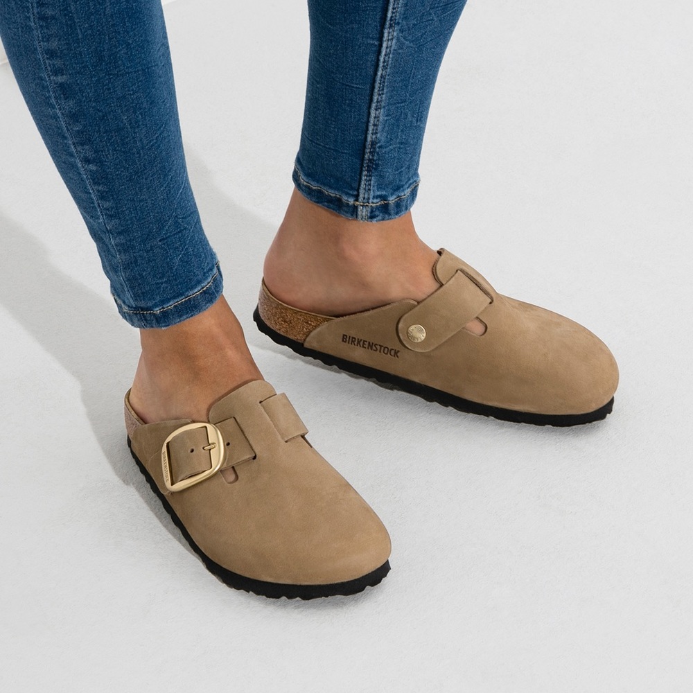 Boston Big Buckle Mud Green Size 38